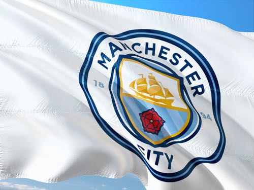 Manchester City football flag