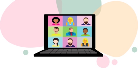 Online webinar illustration