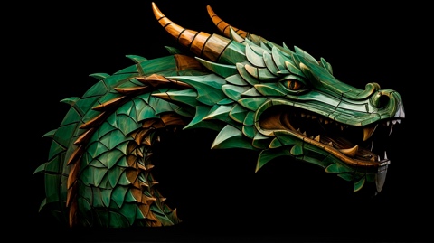 Green dragon for Year of Dragon